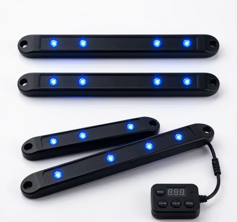 Car Underglow Neon Light Kit - 4-Piece Waterproof
